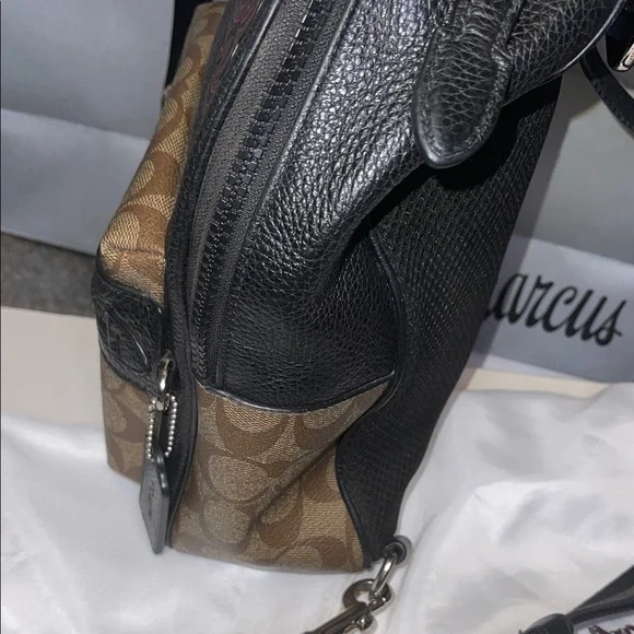 Coach Dark Brown and Tan Signature Backpack Limited Edition - Picture 7 of 12